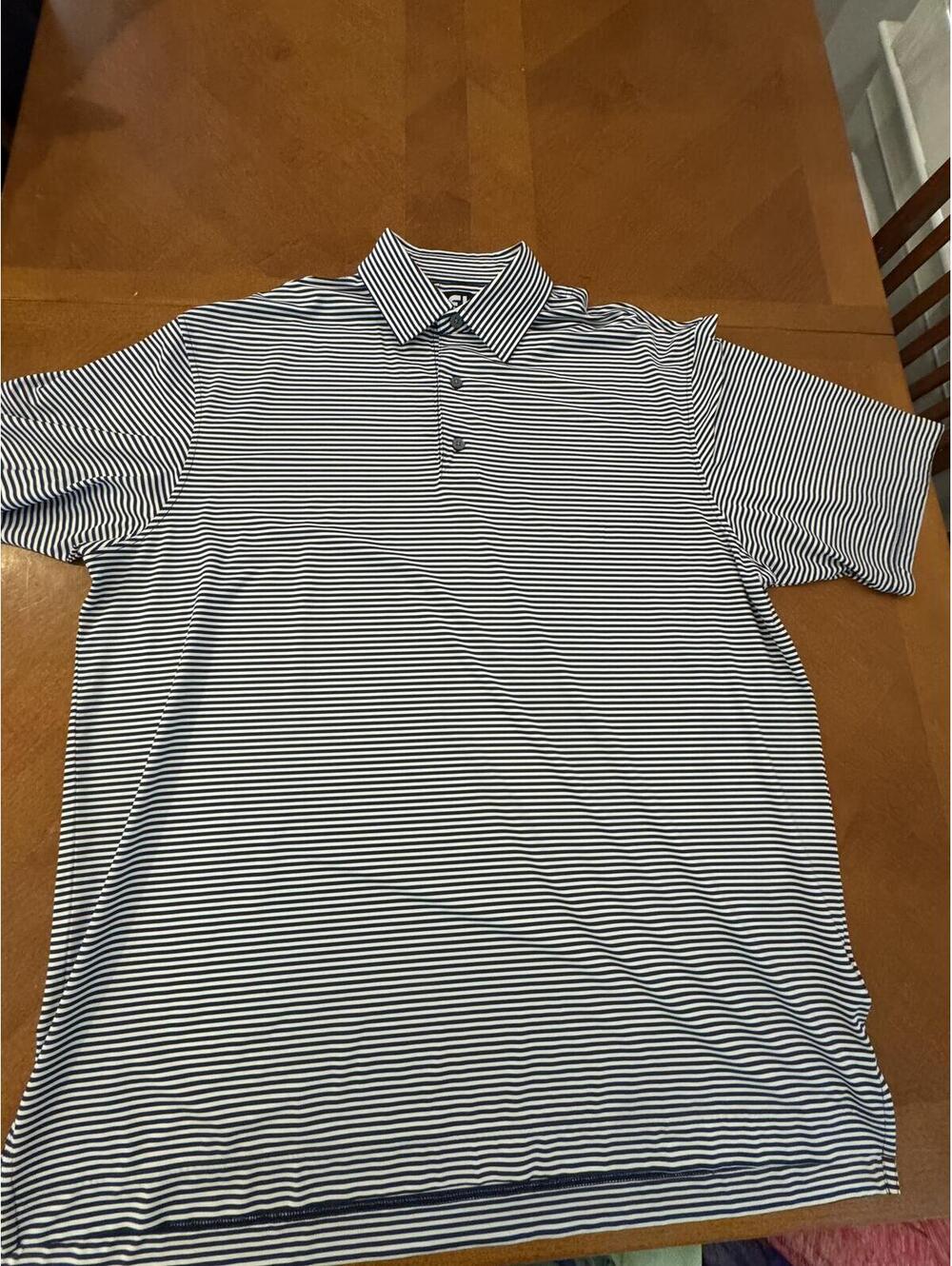 FootJoy Men's Striped Polo Shirt XXL